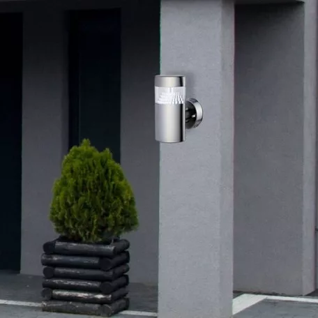 Rábalux 8142 Detroit LED kültéri fali lámpa, rozsdamentes acél, 6W, IP44