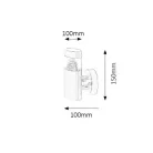 Rábalux 8142 Detroit LED kültéri fali lámpa, rozsdamentes acél, 6W, IP44