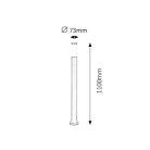 Rábalux 8148 Black torch kültéri állólámpa, H110cm, E27, 25W, IP44