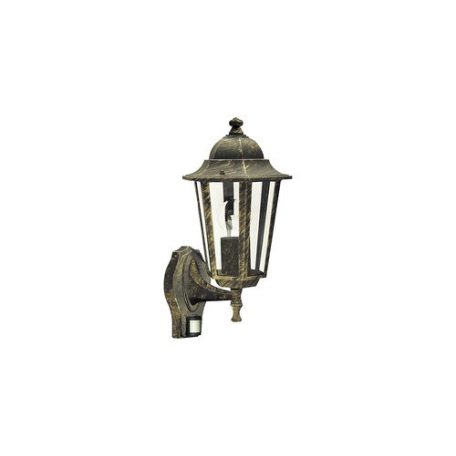 Rábalux 8218 Velence kültéri fali lámpa, mozgásérzékelős, arany, E27, 60W, IP44