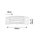 Rábalux 8511 Roma kültéri fali lámpa, antik arany, E27, 14W, IP44