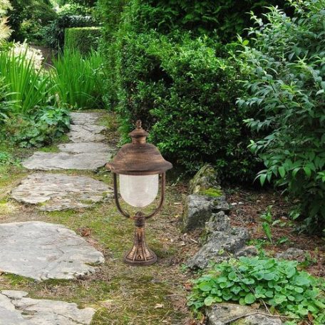 Rábalux 8698 New York kültéri talpas lámpa, arany, E27, 100W