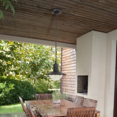 Rábalux 8717 Oslo kültéri függesztett lámpa, fekete, E27, 60W, IP44