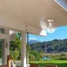 Rábalux 8739 Oslo kültéri mennyezeti lámpa, fehér/arany, E27, 60W, IP44