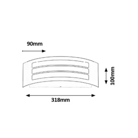 Rábalux 8776 Roma kültéri fali lámpa,  fekete/szürke, E27, 14W, IP44