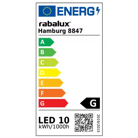 Rábalux 8847 Hamburg kültéri fali LED lámpa, kör, 10W