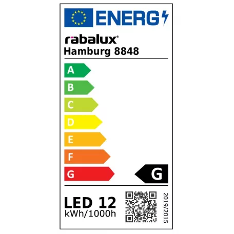 Rábalux 8848 Hamburg kültéri fali LED lámpa, kör, 13W