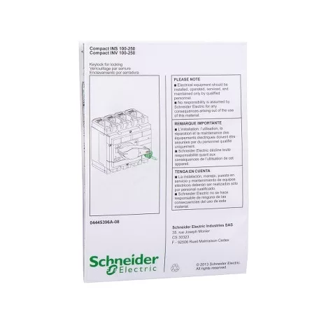 Schneider 31087 Reteszelés 1-3 lakattal ki helyzet INS