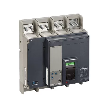 Schneider 33480 NS 1250 N 4P fix kézi vezérlésű készülék mellső csatlakozás Micrologic 2.1