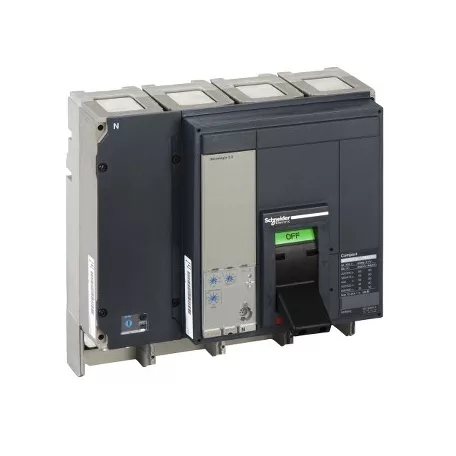 Schneider 34423 NS 630b H 4P fix kézi vezérlésű készülék mellső csatlakozás Micrologic 5.0E