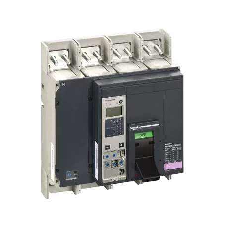 Schneider 34434 NS 1250 N 4P fix kézi vezérlésű készülék mellső csatlakozás Micrologic 5.0E