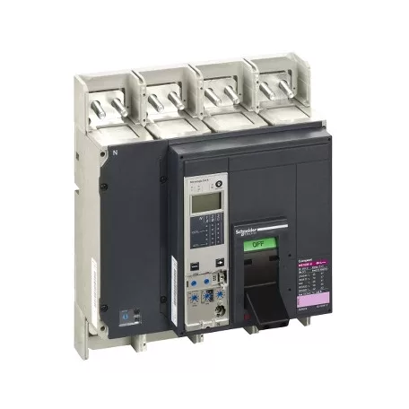 Schneider 34439 NS 1600 H 4P fix kézi vezérlésű készülék mellső csatlakozás Micrologic 5.0E