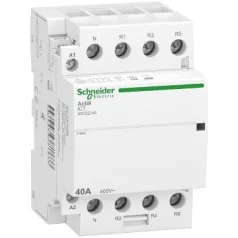   Schneider A9C22740 ACTI9 iCT40A kontaktor, 50Hz, 4NC, 3P+F, 220-240VAC