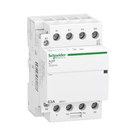 Schneider A9C22763 ACTI9 iCT63A kontaktor, 50Hz, 4NC, 3P+F, 220-240VAC