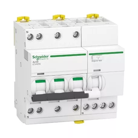 Schneider A9DC3720 ACTI9 iCV40 áramvédős kismegszakító, A osztály, 3P-N, C, 20A, 30mA