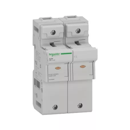 Schneider A9GSB292 ACTI9 SBI Olvadóbiztosítós szakaszoló, 2P, 22x58mm, 660V-80A, 500V-100A