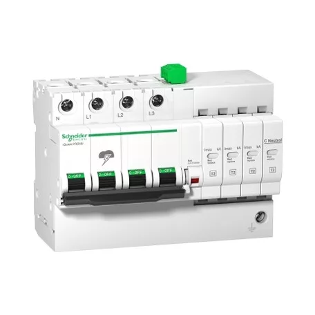 Schneider A9L16297 ACTI9 iQuickPRD túlfeszültség-korlátozó, cs.bet. távjelzéssel, 20kA, 3P-N