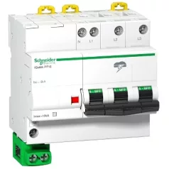   Schneider A9L16618 ACTI9 iQUICK PF, 10kA, 3P-N, földelő vezetékkel