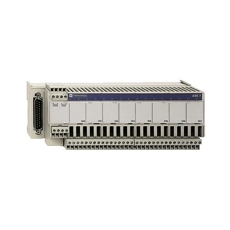 Schneider ABE7CPA31 Modicon ABE7 elosztóblokk, 8 csatornás, leválasztott, analóg Quantum/Premium/X80 I/O kártyákhoz, SUB-D25