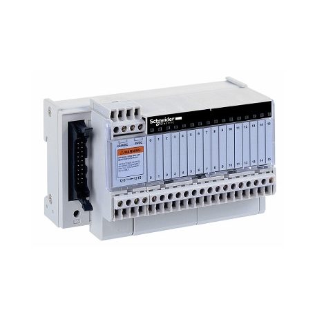 Schneider ABE7R16S111 Modicon ABE7 elosztóblokk, fix 1NO EMR relés, 2A, 16ki digitális csatorna