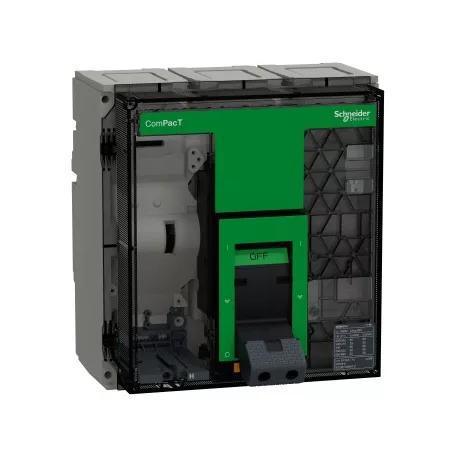 Schneider C125H320FM NS 1250 H 3P fix kézi vezérlésű készülék mellső csatlakozás Micrologic 2.1