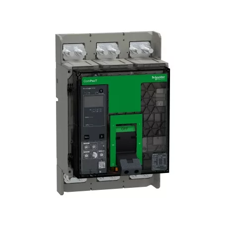 Schneider C125N32EFM NS 1250 N 3P fix kézi vezérlésű készülék mellső csatlakozás Micrologic 2.0E