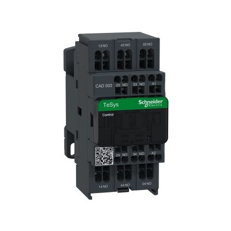 Schneider CAD503FE7 Segédkapcsoló, 115V AC, 50/60Hz, rugós