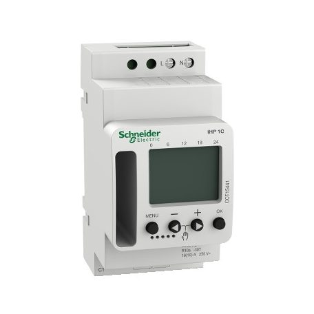 Schneider CCT15441 ACTI9 IHP 1C w (24/7) programozható időkapcsoló