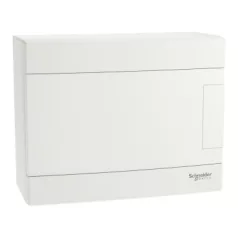   Schneider EZ9EUD108 EASY9 EU Kiselosztó, 8 modul, PE+N sínnel, teli ajtóval, falon kívüli