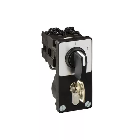 Schneider K1F013NZ4 Harmony K bütykös kulcsos léptetőkapcsoló - 2-pólus - 60° - 12 A - csavaros csatlakozás