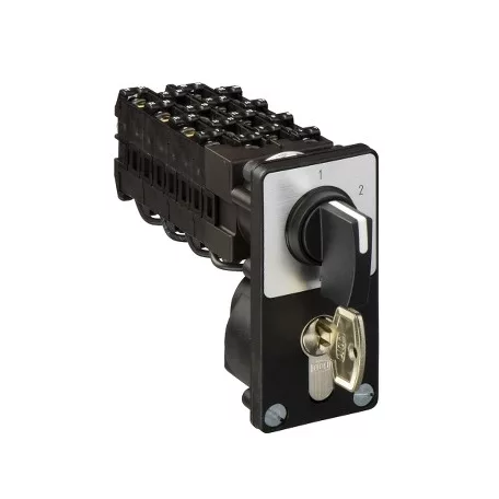 Schneider K1Q034NZ4 Harmony K bütykös kulcsos léptetőkapcsoló - 4-pólus - 60 ° - 12 A - fekete kar