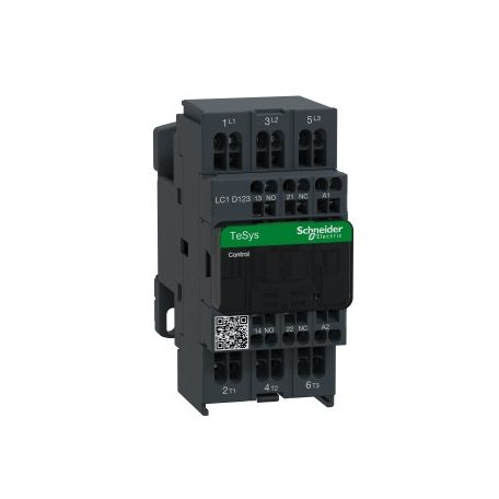 Schneider LC1D123E7 AC mágneskapcsoló, 5,5kW/12A (400V, AC3), rugós csatlakozás,1Z+1NY