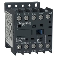   Schneider LC1K0601U7 Mágneskapcsoló 6A, 1 nyitó, AC, 50/60 Hz