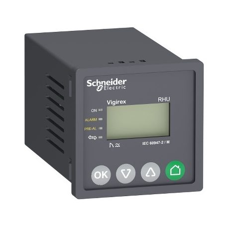 Schneider LV481003 Vigirex szivárgóáram védelmi relé RHU - 0.03..30 A - 0..5 s - 240 V