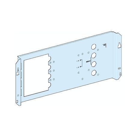 Schneider Electric LVS03032 Szerelőlap NS250, vízszintes, rögzített, motoros/dugaszolható, billenőkaros kapcsoló