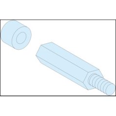   Schneider Electric LVS03199 4 db M8 hatlapú távtartó magasság=40+10 mm