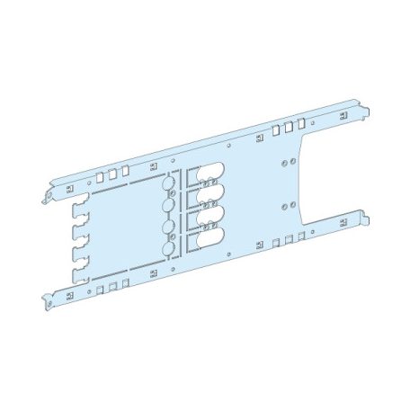 Schneider Electric LVS03414 Szerelőlap NS250, vízszintes, rögzített/dugaszolható, rotációs/motoros, 4P