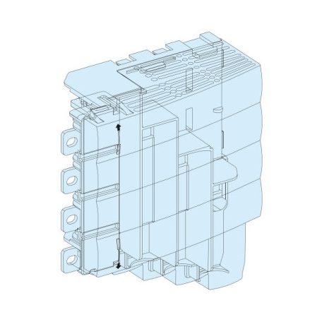 Schneider Electric LVS04067 Betáp. csatlakozó blokk NS-INS250, alsó