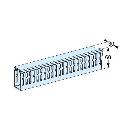 Schneider Electric LVS04257 4 db vízsz. vezetékcs.+ tartók, hossz=450 mm