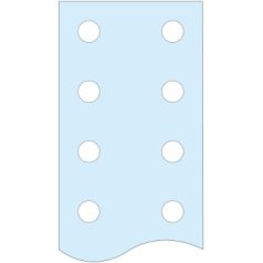   Schneider Electric LVS04526 Lyukasztott függőleges lapos sín, 60x10mm