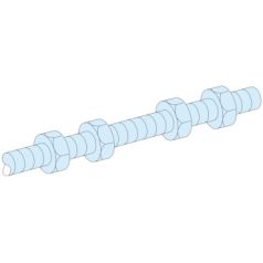   Schneider Electric LVS04691 Távtartó rúd élére áll. lapos sínekhez