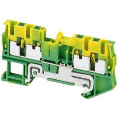   Schneider Electric NSYTRP24PE Direkt rugós egyszintes földelőkapocs 2x2 csatlakozás 5,2 mm 2,5 mm2 zöld-sárga
