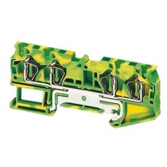   Schneider Electric NSYTRR44PE Rugós egyszintes földelőkapocs 2x2 csatlakozás 6,2 mm 4 mm2 zöld-sárga