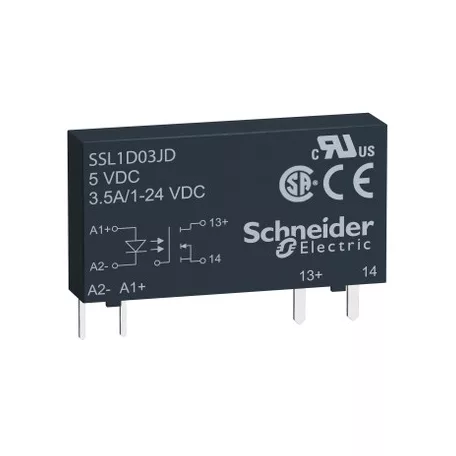 Schneider SSL1D03JD SSL sorkapocs szilárdtestrelé, DC kapcsolás, 1NO, 24...280VAC, 3,5A, 12VDC