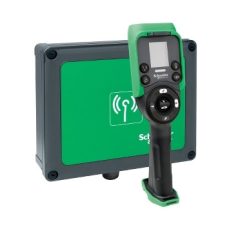   Schneider XARS8D18W Harmony eXLhoist vezetéknélküli daruvezérlő tömszelencés vevővel 24-240VAC/DC, 18I+20O, 6+2 nyomógomb+kijelző