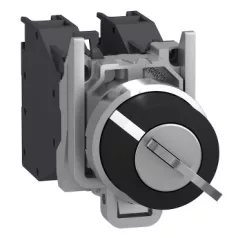   Schneider XB4BG61GEX Harmony ATEX DG komplett választókapcsoló, Ø22, 2 állású, 455 kulcsos, visszatérő
