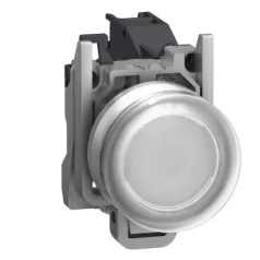   Schneider XB4BP181GEX Harmony ATEX DG komplett nyomógomb, Ø22, védősapkás, 1NO, fehér