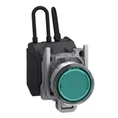   Schneider XB4BW23BM5GEX Harmony ATEX DG komplett nyomógombos LED tesztlámpa, Ø22, 24VAC/DC, zöld
