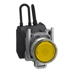   Schneider XB4BW25BM5GEX Harmony ATEX DG komplett nyomógombos LED tesztlámpa, Ø22, 24VAC/DC, narancssárga