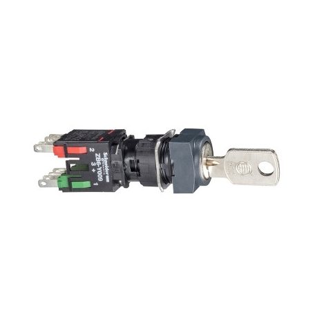Schneider XB6CGH5B Kulcsos kapcsoló, 3állású